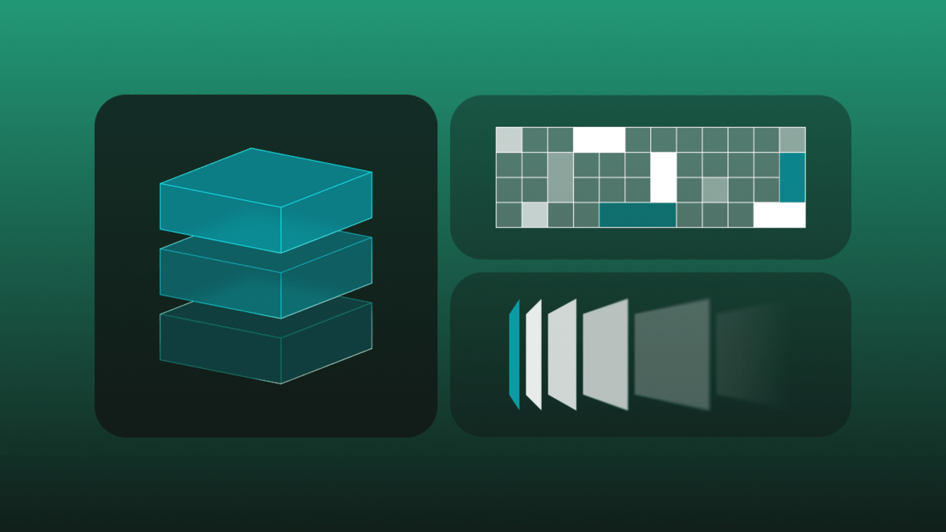 Best sales automation tools 2026 — stacked layers, data grid, and funnel icons on teal background