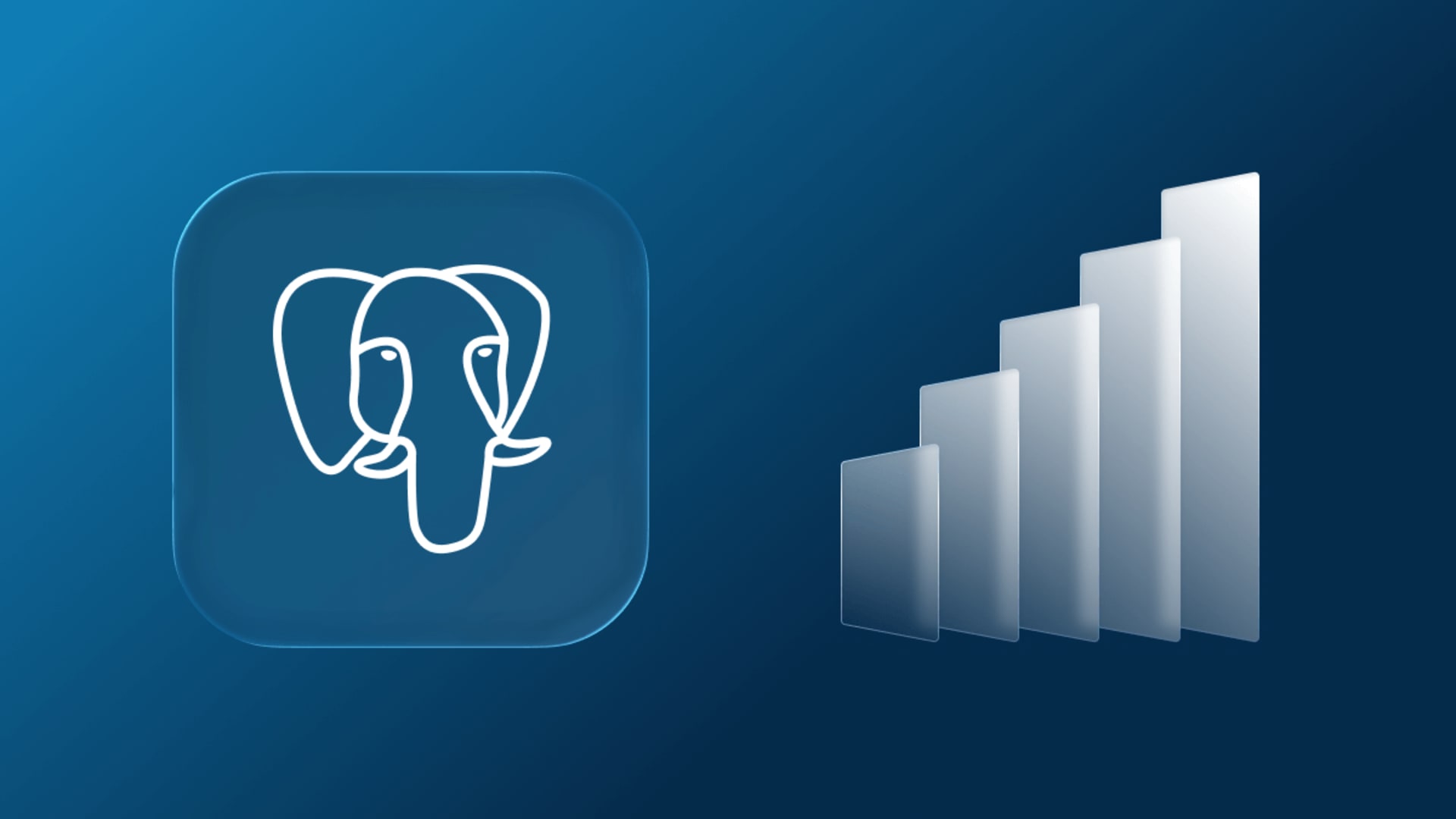 PostgreSQL elephant logo with rising gradient bars, symbolizing PostgreSQL performance optimization and scalable database solutions. PostgreSQL elephant logo with rising gradient bars, symbolizing PostgreSQL performance optimization and scalable database solutions.