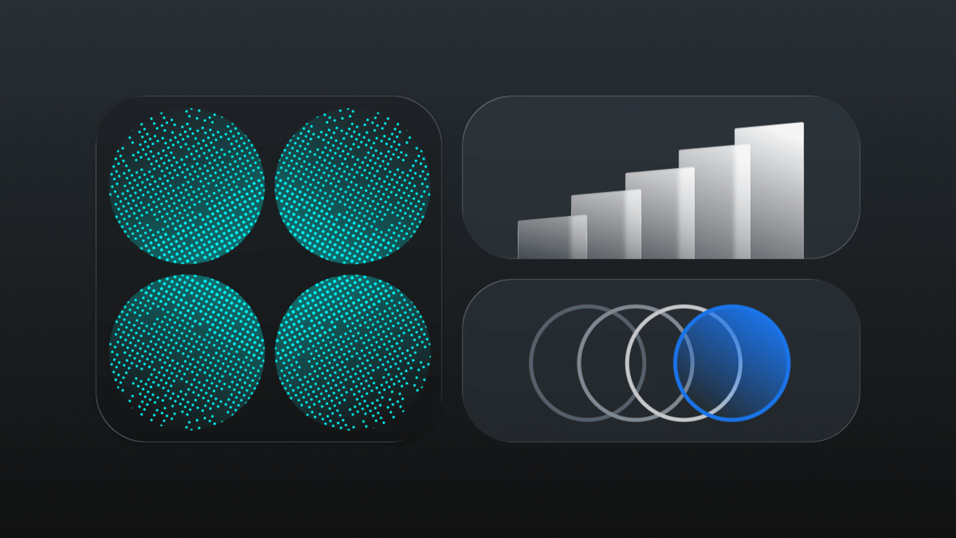 Abstract illustration representing AI technologies
