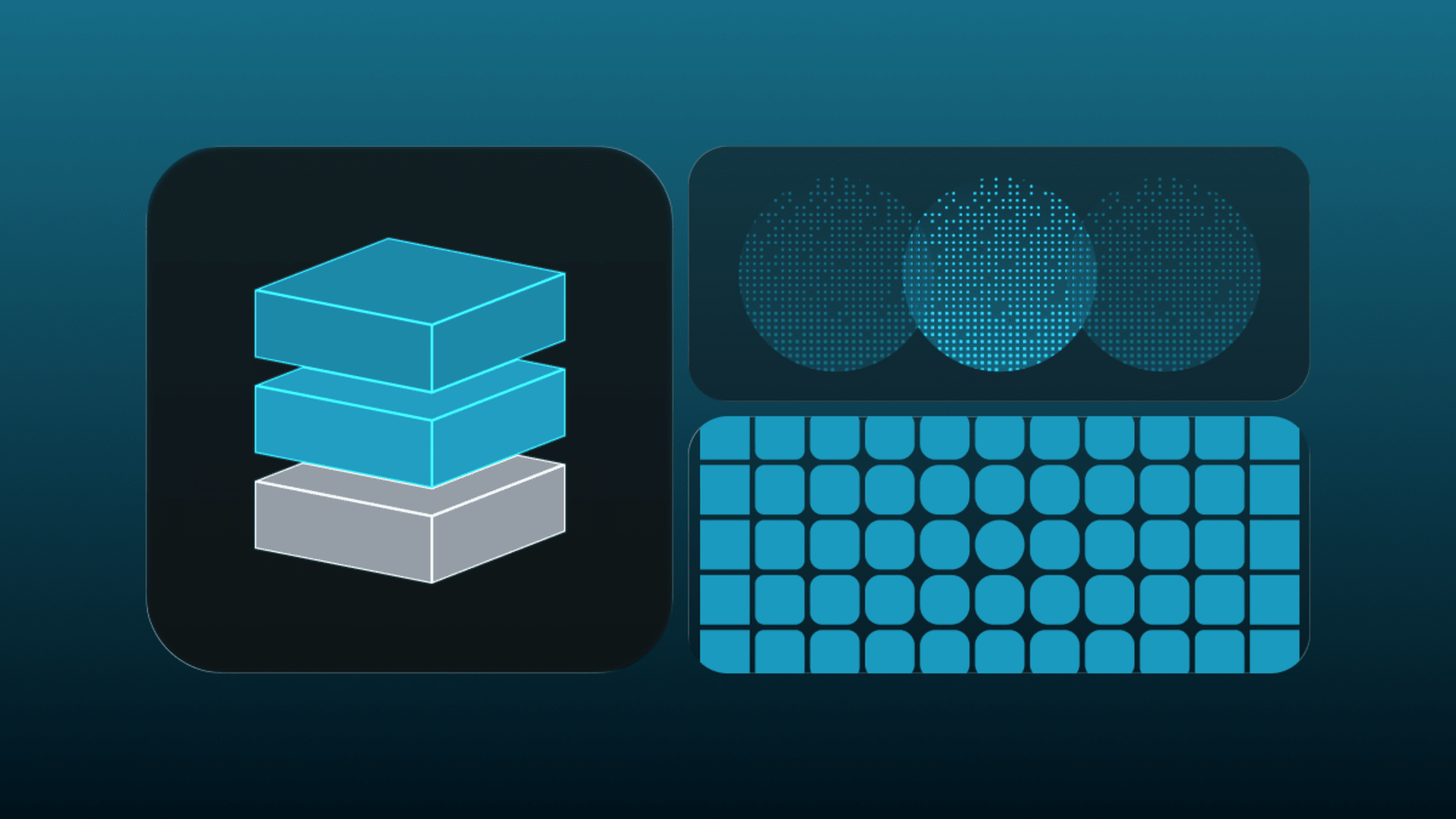 Illustration of layered data architecture showing structured datasets used to train and customize large language models on proprietary business data.
