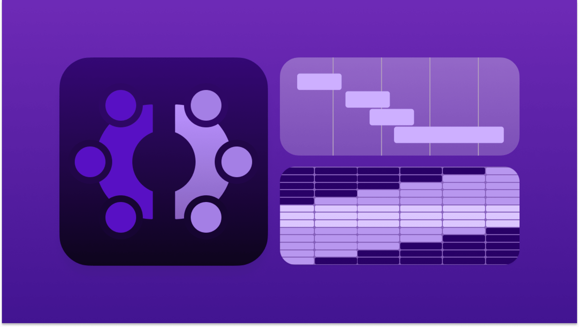 Abstract illustration of staff augmentation showing integrated teams, project timelines, and resource allocation across a collaborative development workflow.