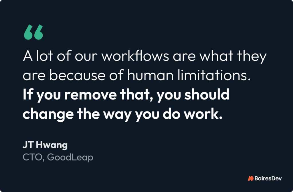 Pull quote on AI workflows